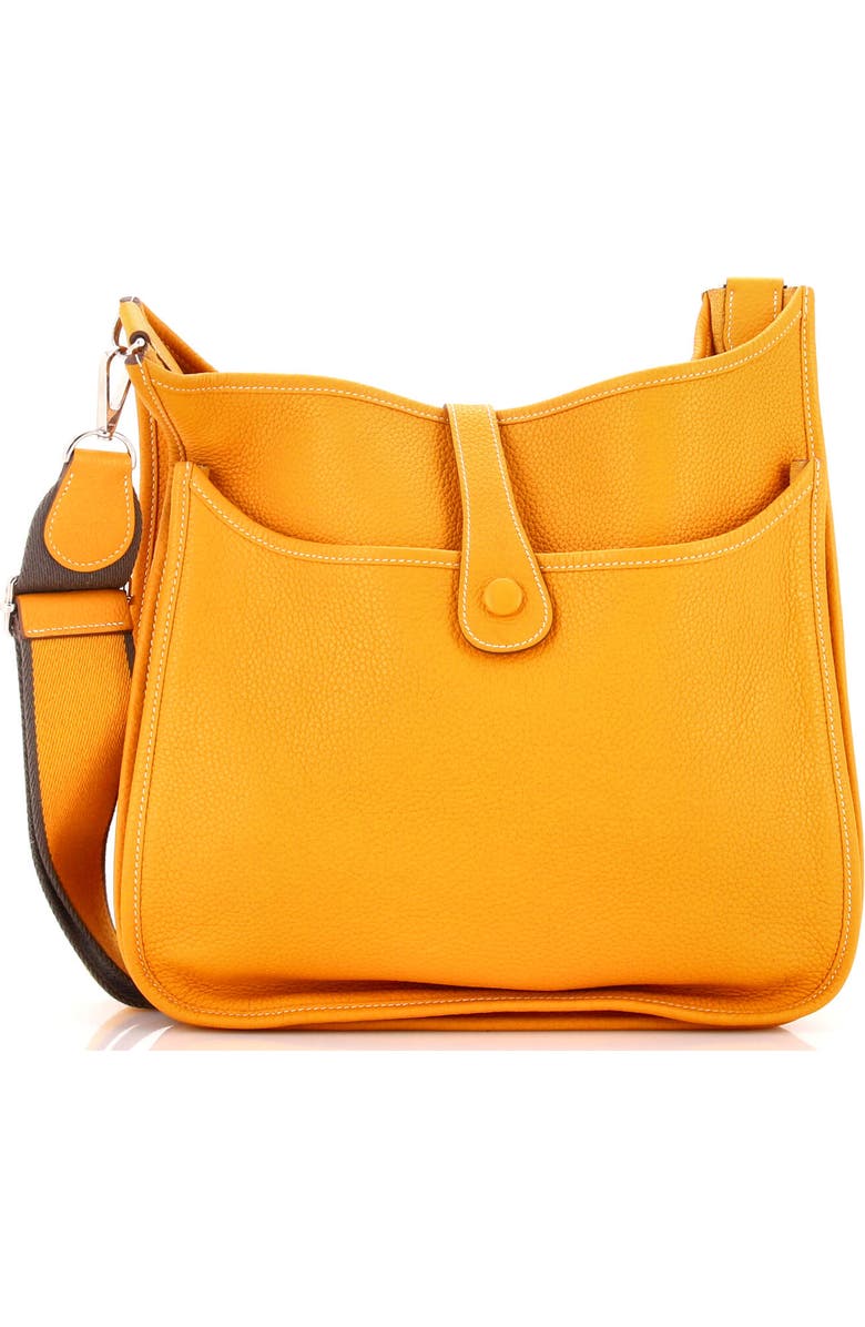 Pre-Owned Hermes Evelyne Bag Gen III Clemence GM, Alternate, color, Natural Sable