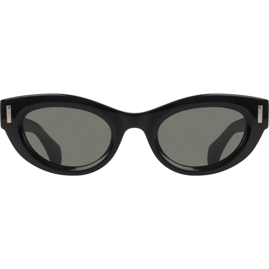 Ferragamo 49mm Small Cat Eye Sunglasses In Black