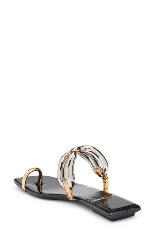 Jeffrey Campbell Guilded Slide Sandal In Multi
