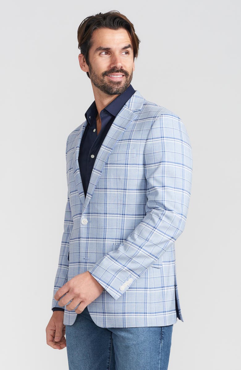 SAVILE ROW CO Plaid Sport Coat, Alternate, color, Blue