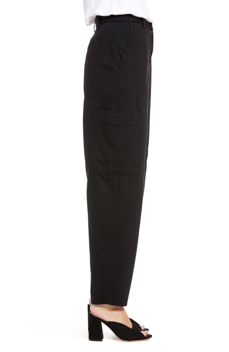 AG Renn Ankle Utility Jeans, Alternate, color, Super Black