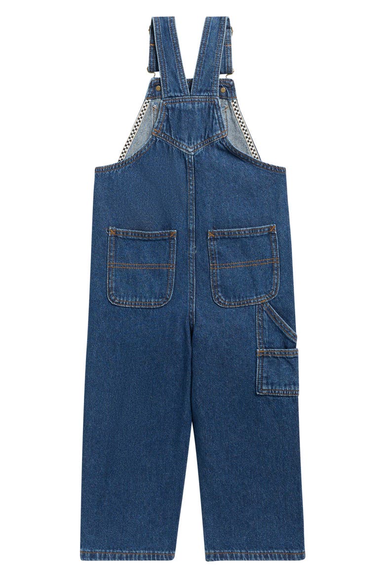 Kids' Davey Workwear Denim Overalls, Alternate, color, MEDIUM INDIGO