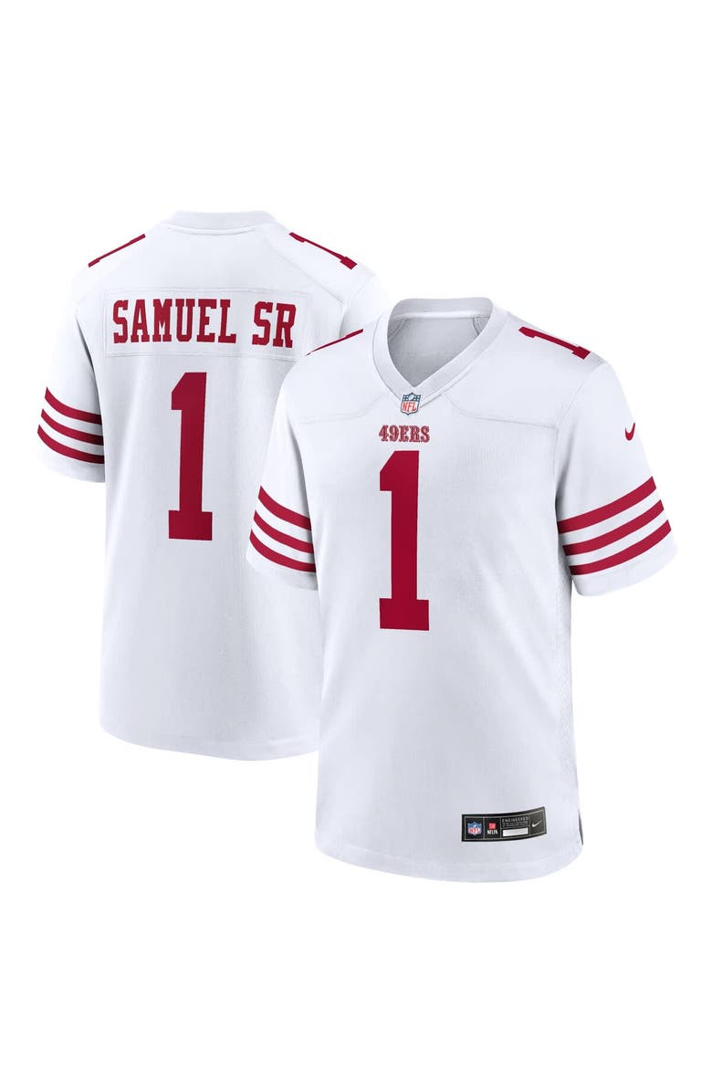 Nike Men's Nike Deebo Samuel Sr White San Francisco 49ers Game Player Jersey, Alternate, color,