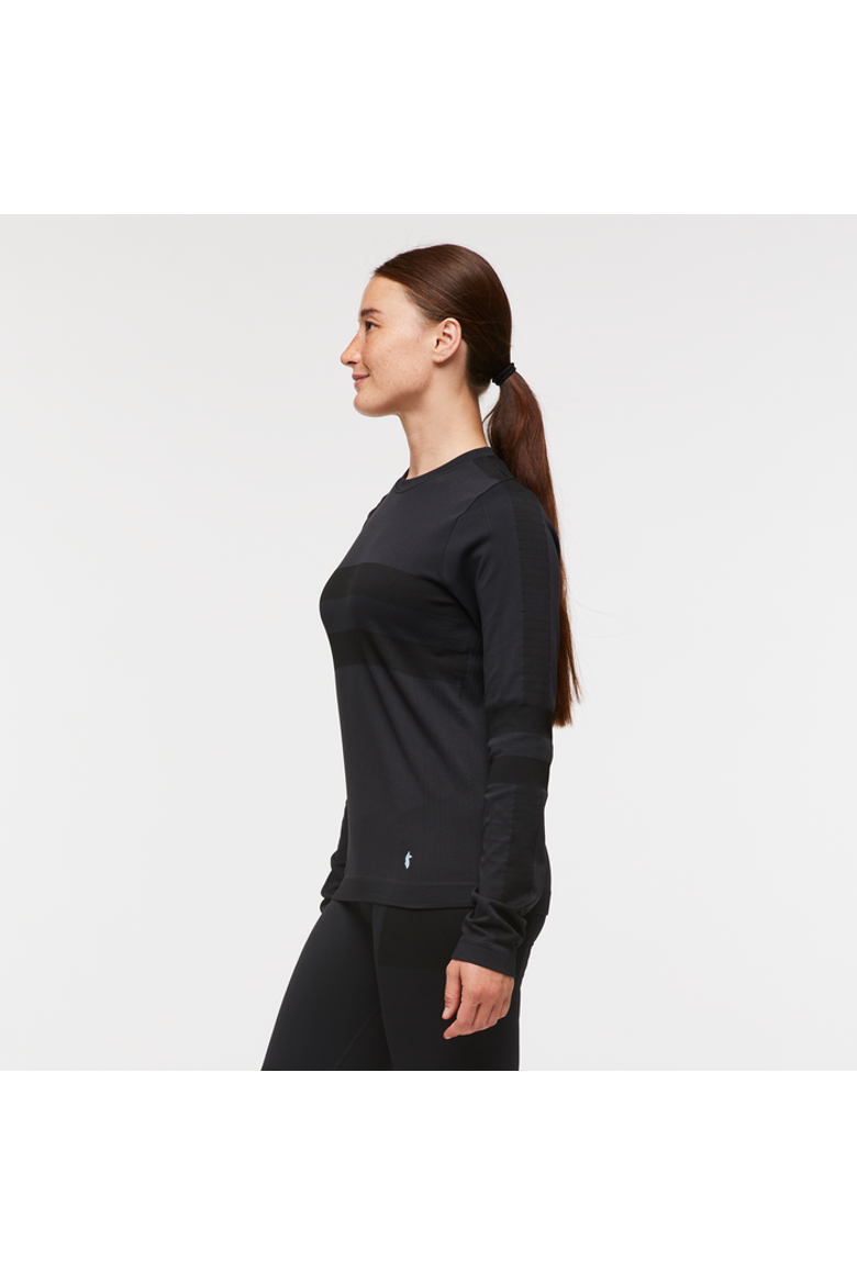 Debajo Seamless Baselayer Crew - Women's, Alternate, color, Cotopaxi Black