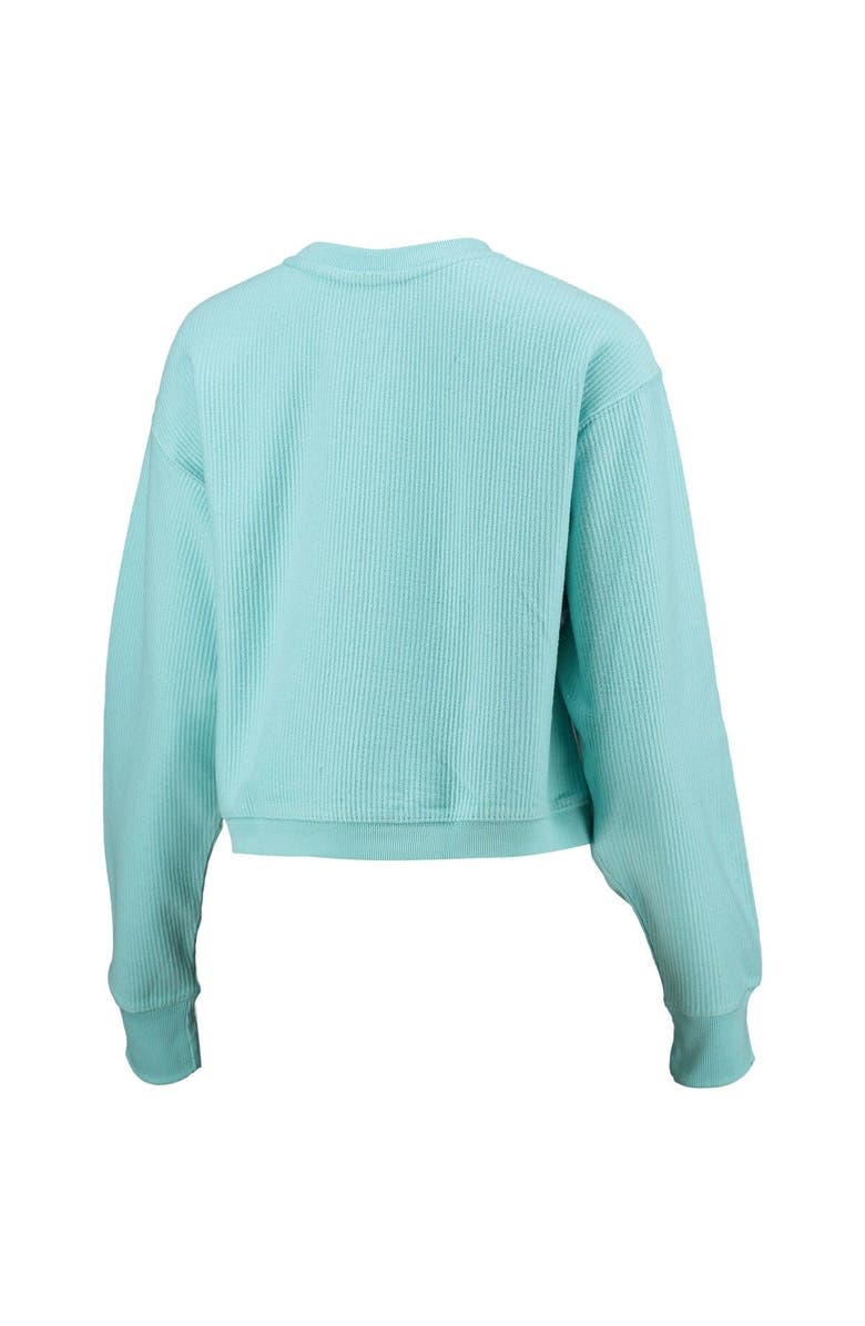 LEAGUE COLLEGIATE WEAR Women's League Collegiate Wear Light Blue Tennessee Volunteers Corded Timber Cropped Pullover Sweatshirt, Alternate, color,