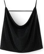 MANGO x Kaia Gerber Drape Crystal Halter Top