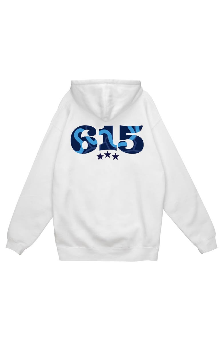 Mitchell & Ness Men's Mitchell & Ness White Nashville SC 615 Pullover Hoodie, Alternate, color, 