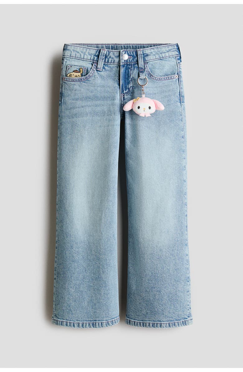 H&M Loose Fit Jeans, Main, color, Denim Blue/My Melody