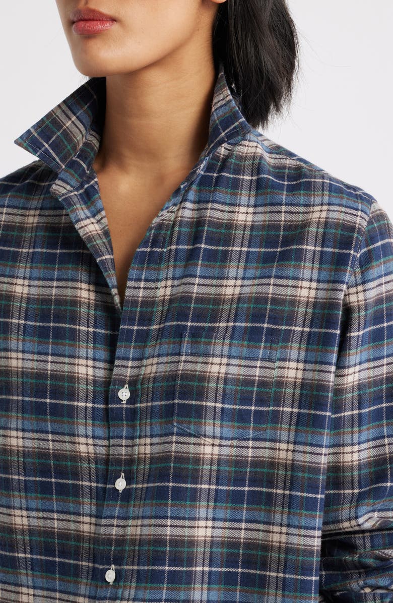 Frank & Eileen Eileen Plaid Relaxed Fit Button-Up Shirt, Alternate, color, Grey Yellow Blue Plaid