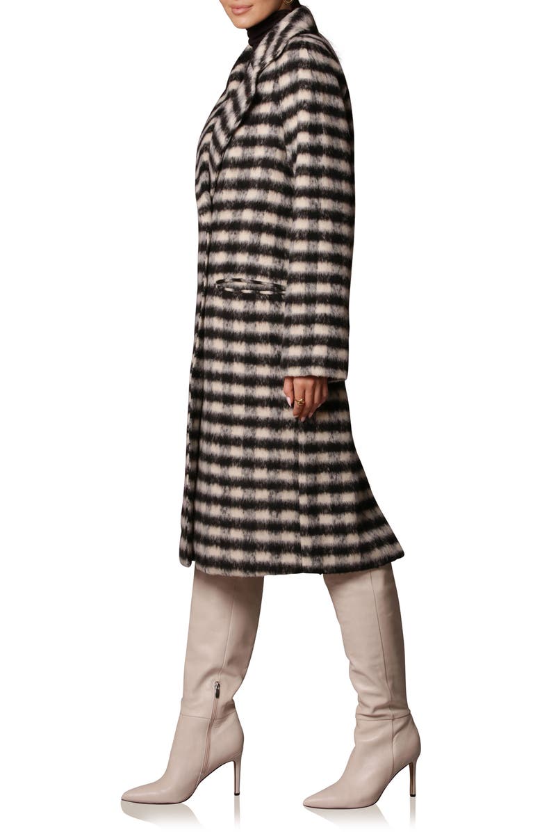 Avec Les Filles Check Relaxed Walking Coat, Alternate, color, 