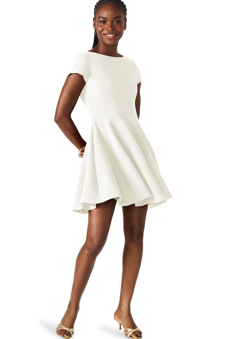 Nili Fit & Flare Minidress, Alternate, color, ANTIQUE