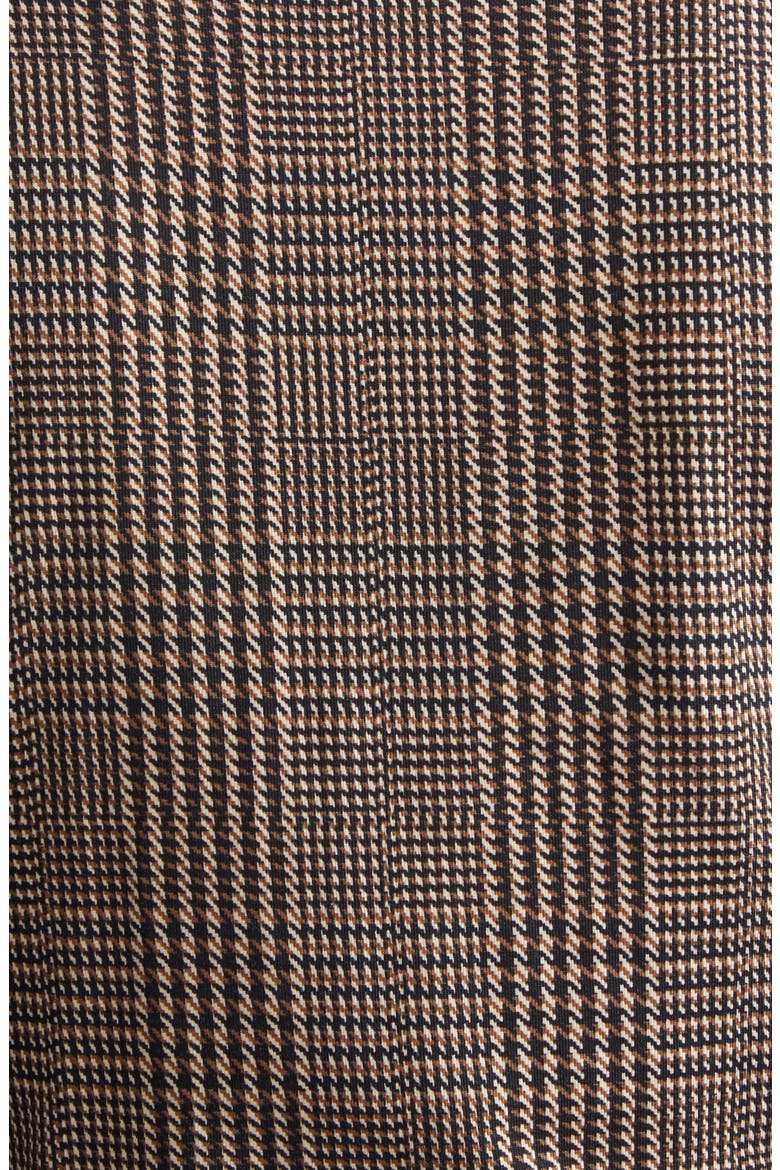 Charissa Plaid Long Sleeve Body-Con Dress, Alternate, color, DARK ACORN MULTI