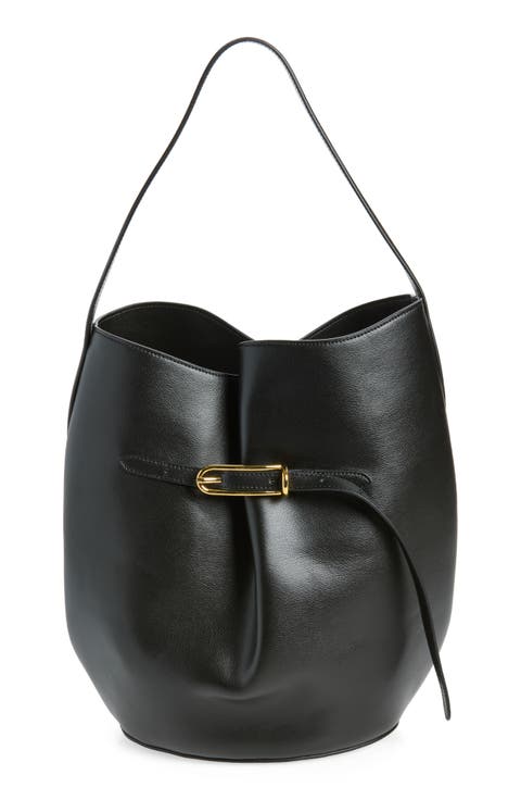Large Belted Bucket Bag