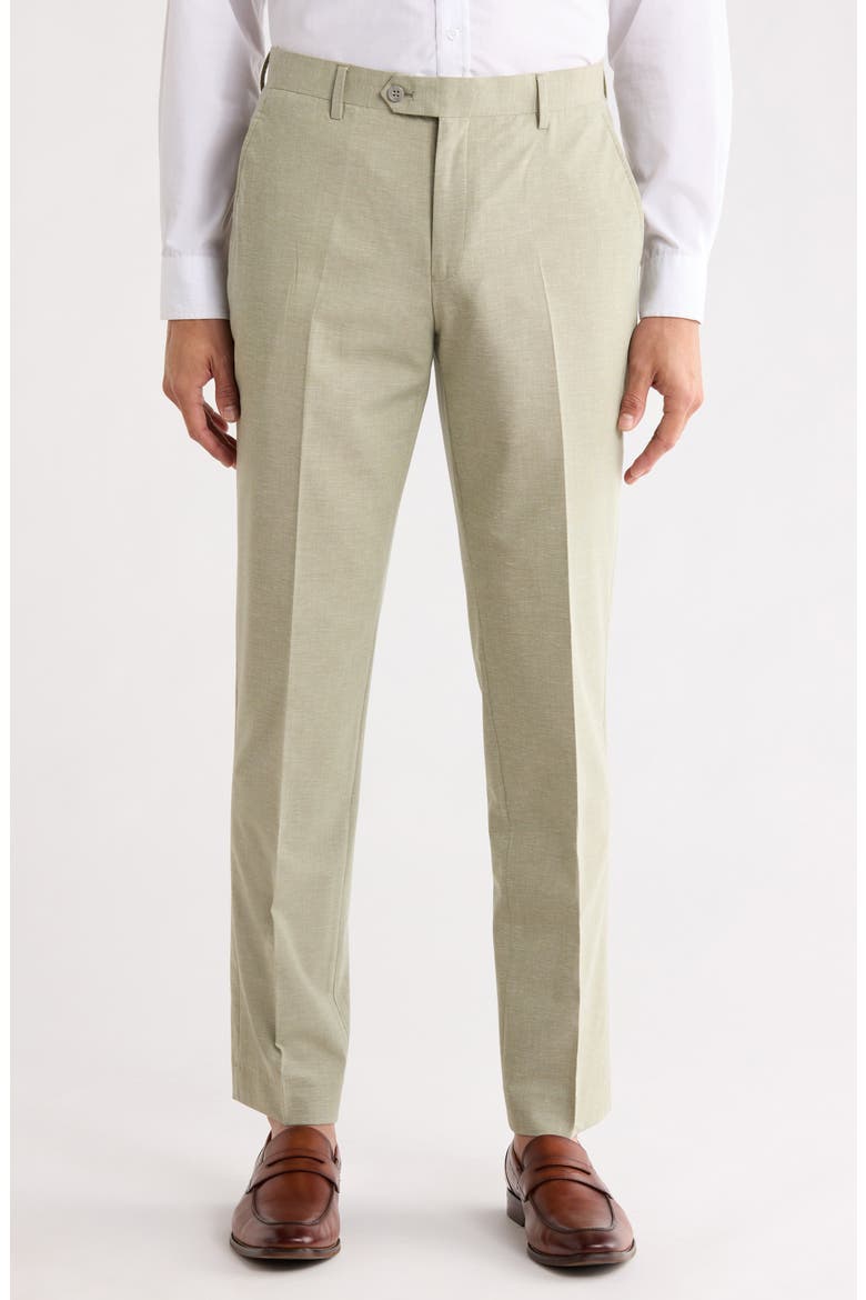 Trim Fit Pants, Main, color, SAGE GREEN