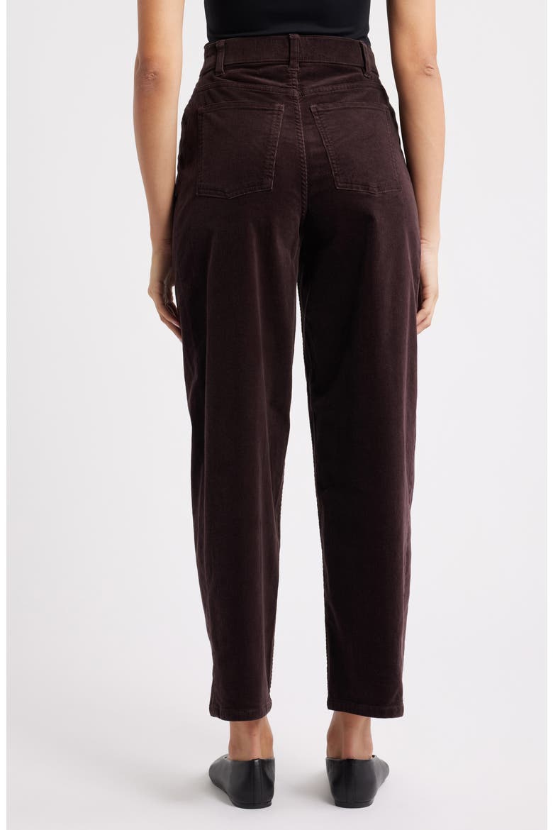Corduroy Barrel Pants, Alternate, color, TRUFFLE BROWN
