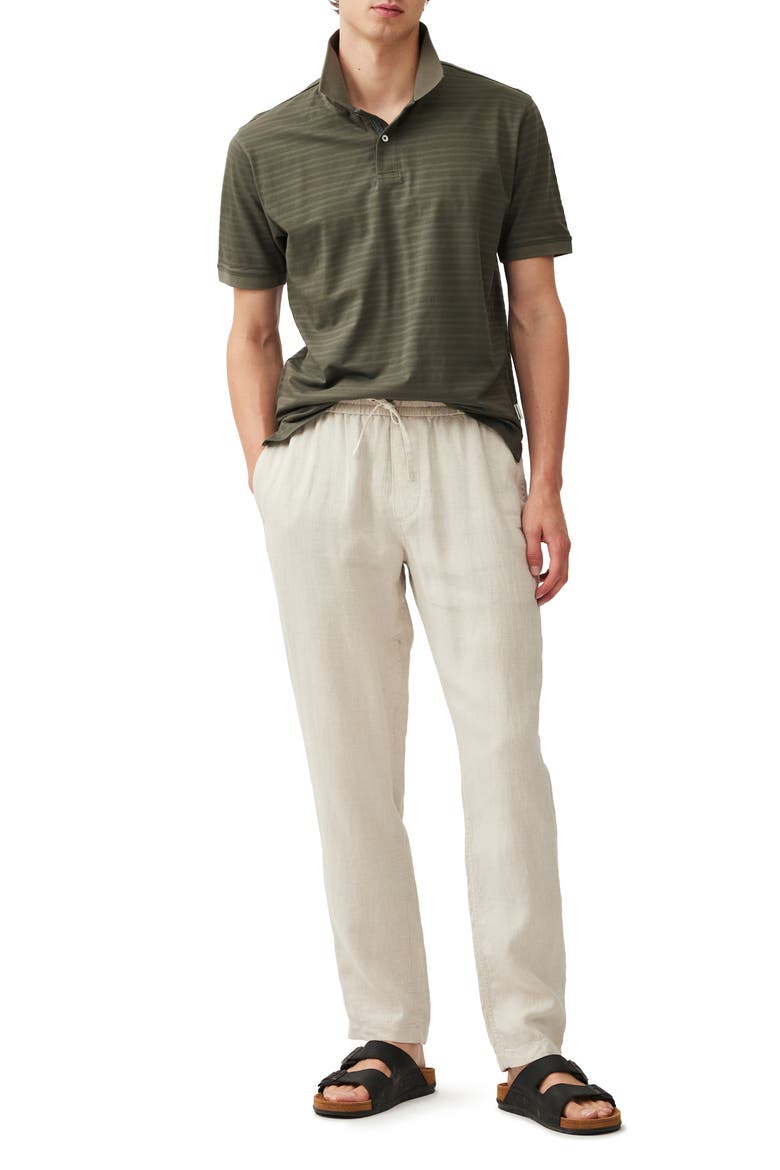 Evans Bay Stripe Cotton Piqué Polo, Alternate, color, FOREST