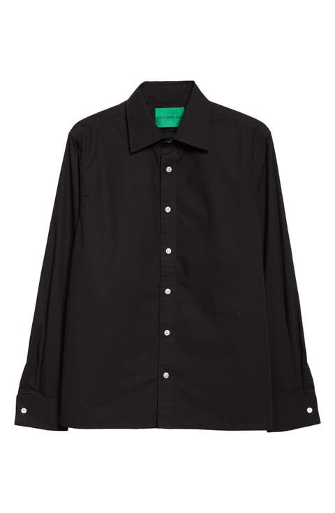 Jeff's Cotton Poplin Button-Up Shirt