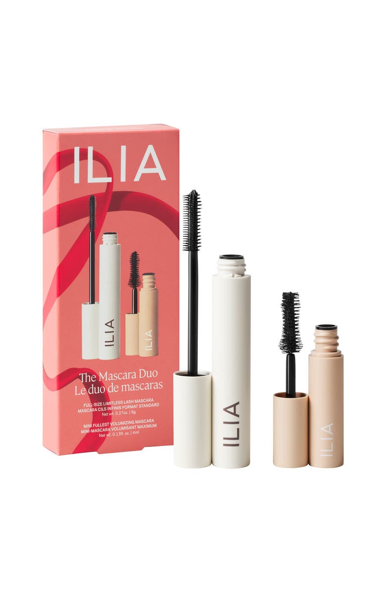 ILIA The Mascara Duo Set $45 Value, Main, color, After Midnight Classic Black