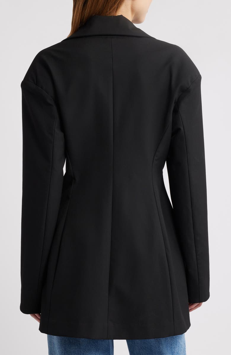 Cult Gaia Emma Cotton Blazer, Alternate, color, Black