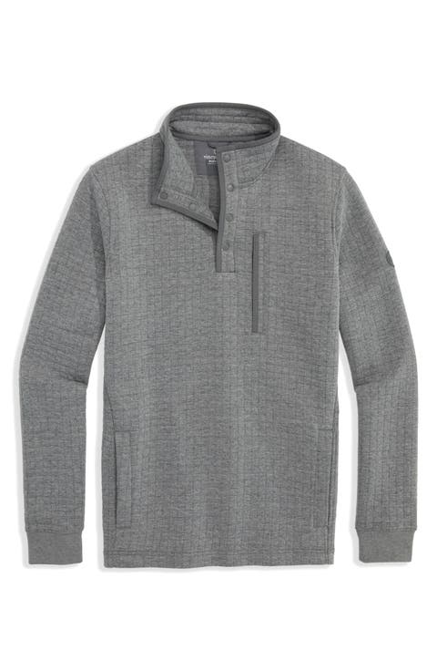 Quilted Quarter Snap Pullover