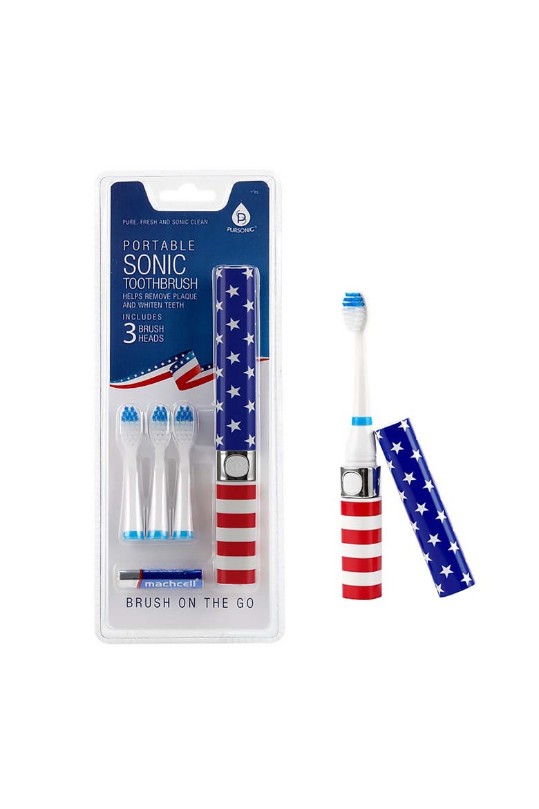Portable Electric Toothbrush, Main, color, Multicolor