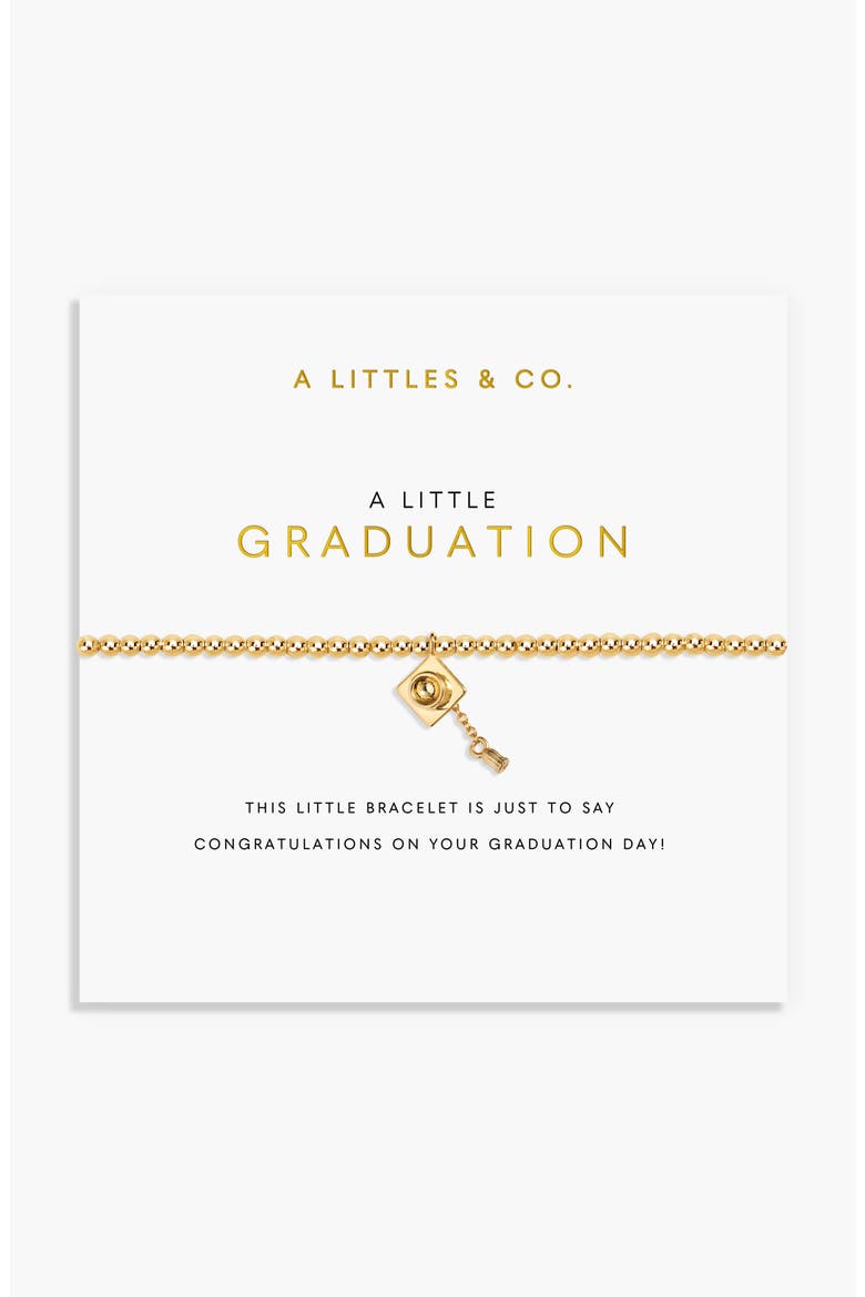 A Little 'Graduation' Bracelet, Main, color, Gold Plated