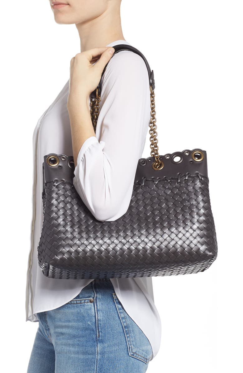 Bottega Veneta Intrecciato Leather Tote Bag, Alternate, color,