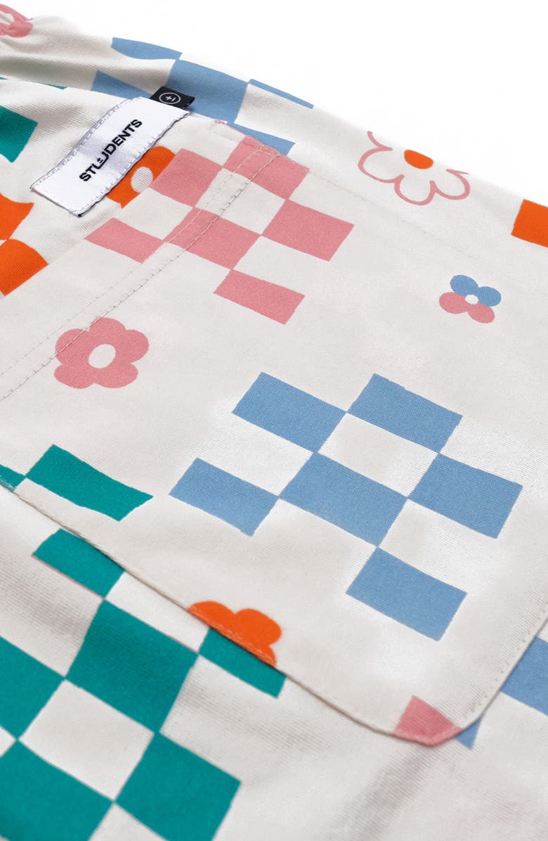 STUDENTS Summer of Love Jersey Shorts, Alternate, color, Cream