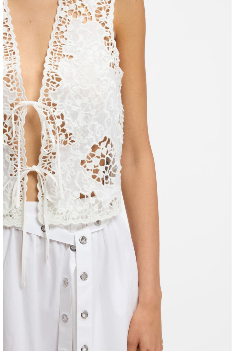 Embroidered Vest, Alternate, color, SOFT CREAM
