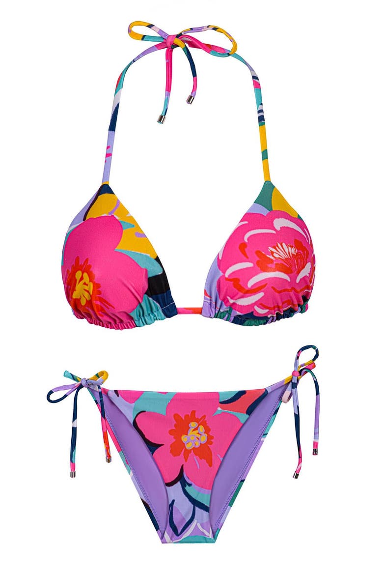 Hardystonite Triangle Top / Bikini Bottom, Main, color, Floral Printed