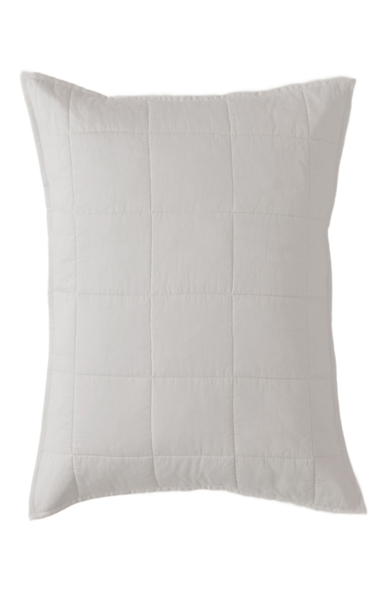 Pact Organic Quilted Sham 2-Pack - White, King
