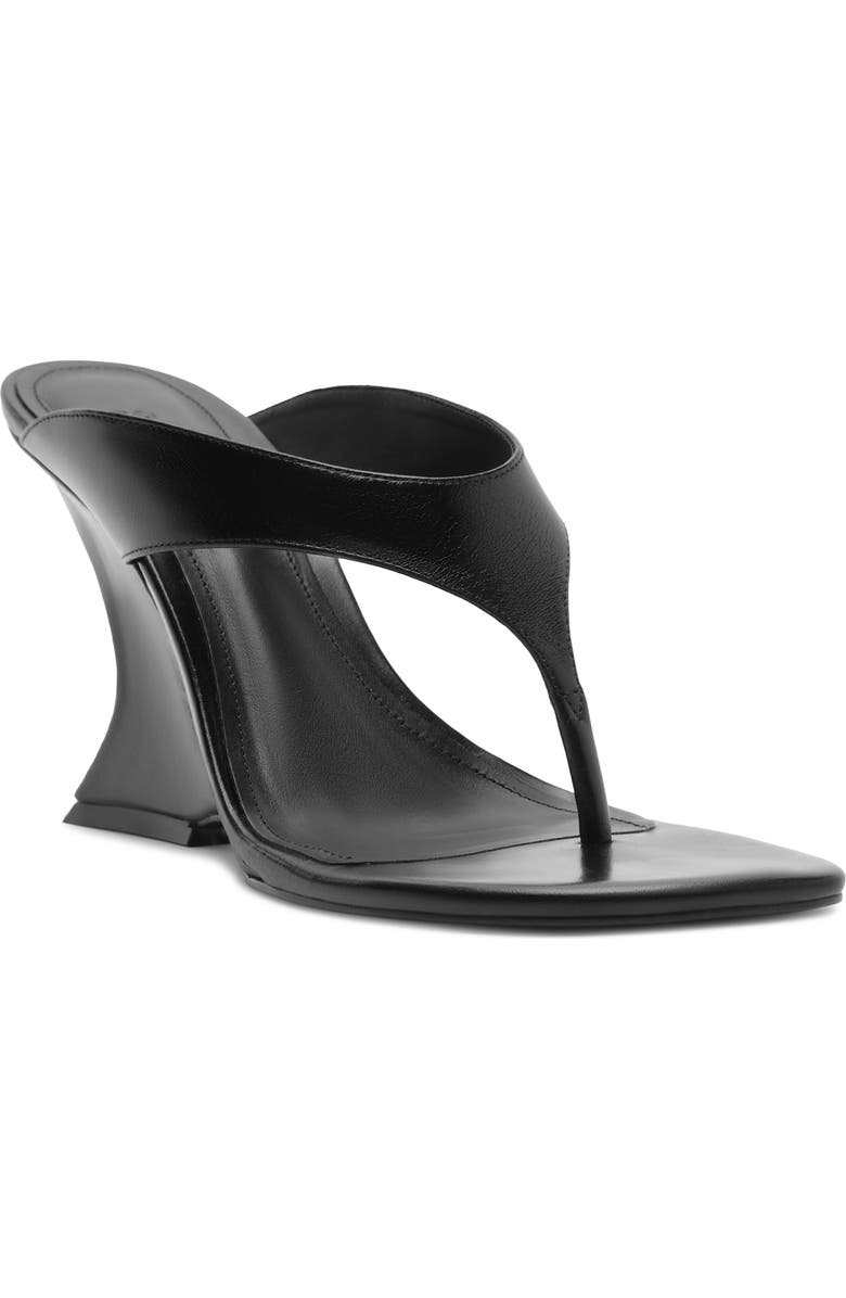 Schutz Maya Wedge Sandal, Main, color, Black