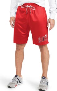 TOMMY JEANS Men's Tommy Jeans Red Atlanta Hawks Mike Mesh Basketball Shorts