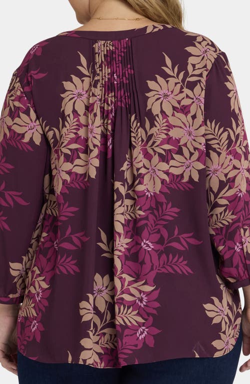 Nydj Pintuck Top In Purple