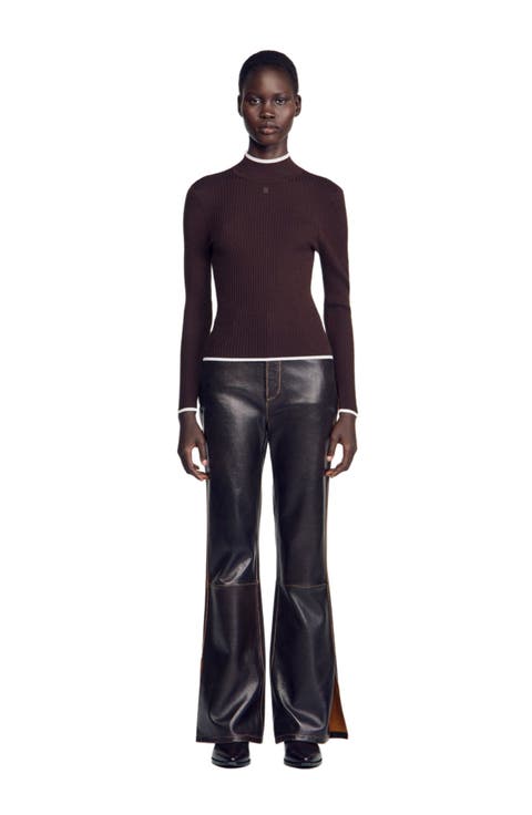 Ribbed Roll-neck Sweater