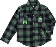 MINECRAFT Creeper Fleece Lined Shacket (little Kid & Big Kid)