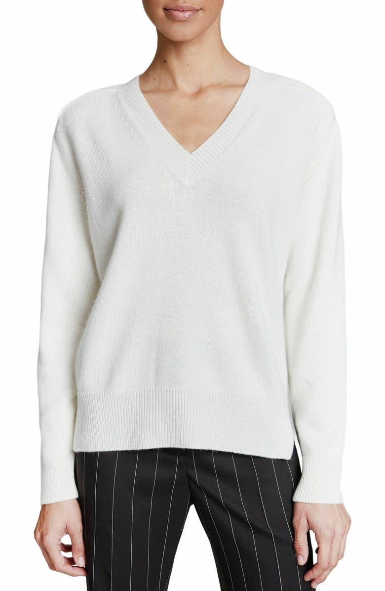 Santorelli MARY Wool and Cashmere Sweater, Main, color, Ivory