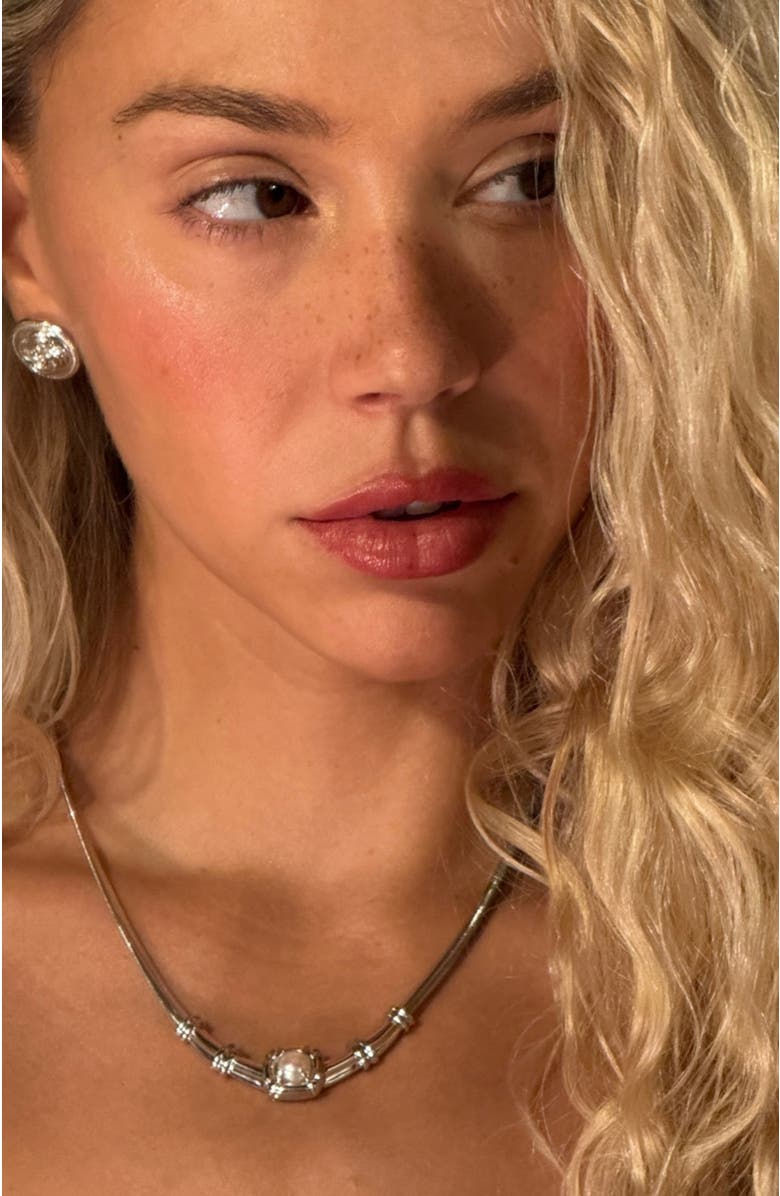 SEREIA OFFICIAL Odette Necklace, Alternate, color, White Gold