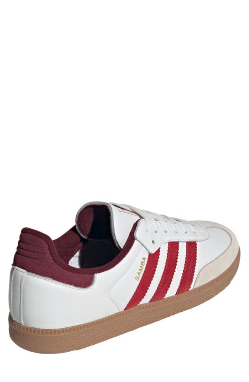 Adidas Originals Adidas Samba Og Sneakers In White/scarlet/red
