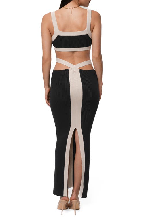 Jluxlabel Coastal Drift Crop Top & Skirt Set In Black