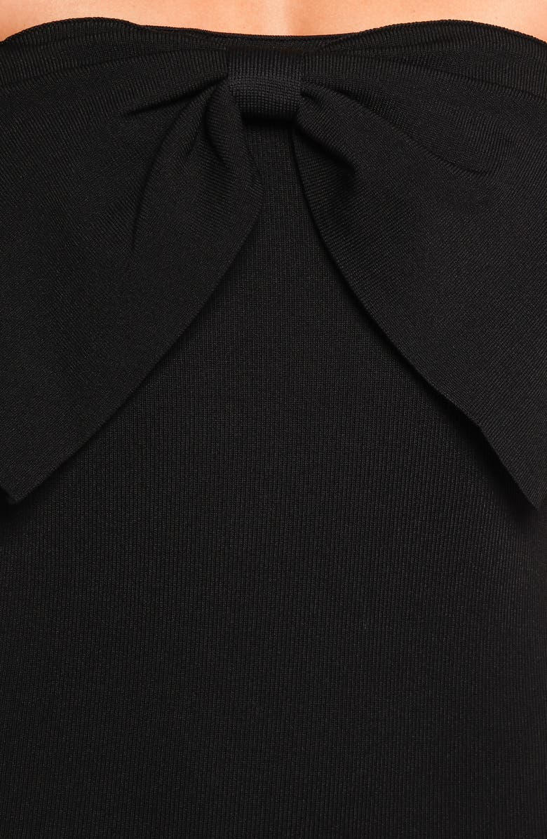 Petal & Pup Off the Shoulder Body-Con Midi Dress, Alternate, color, Black