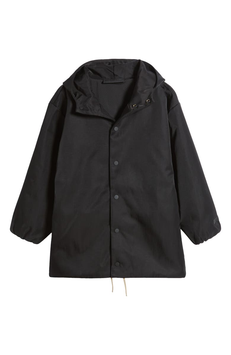 Fear of God Essentials Kids' Embroidered Logo Textured Nylon Coach's Jacket, Main, color, 