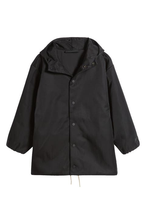 Kids' Embroidered Logo Textured Nylon Coach's Jacket (Toddler, Little Kid & Big Kid)