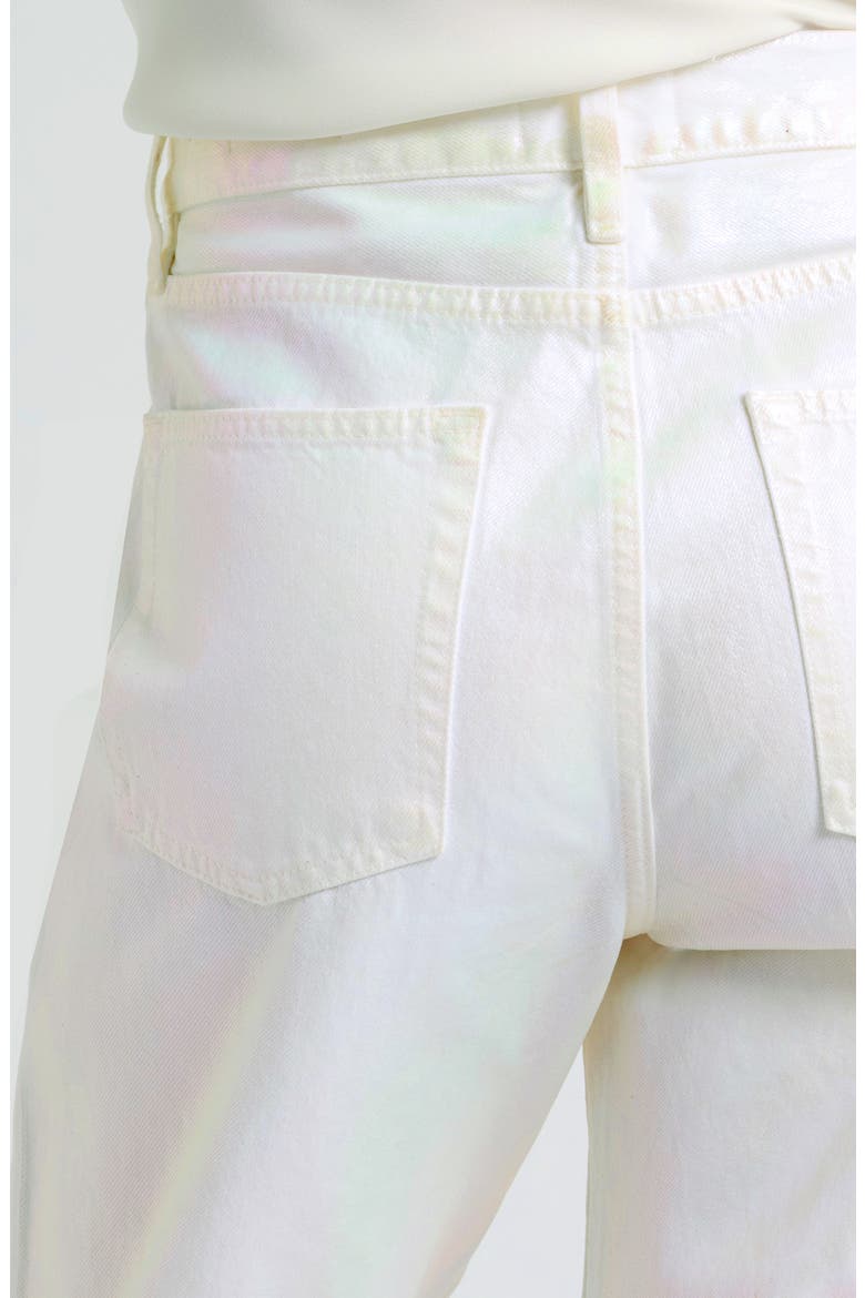 The Coated Hang Straight Leg Jeans, Alternate, color, PEARL