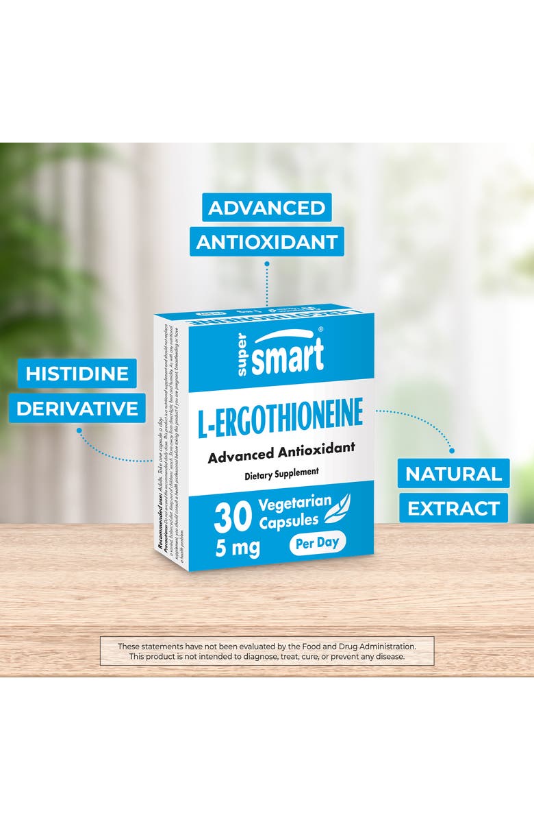 SuperSmart L-Ergothioneine Supplement 5mg, Alternate, color, 