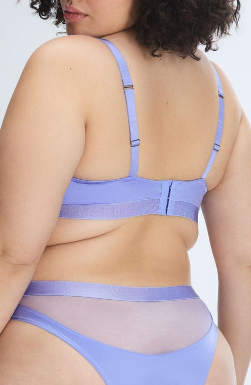 Savage X Fenty Slipper Satin Bralette In Purple Prism