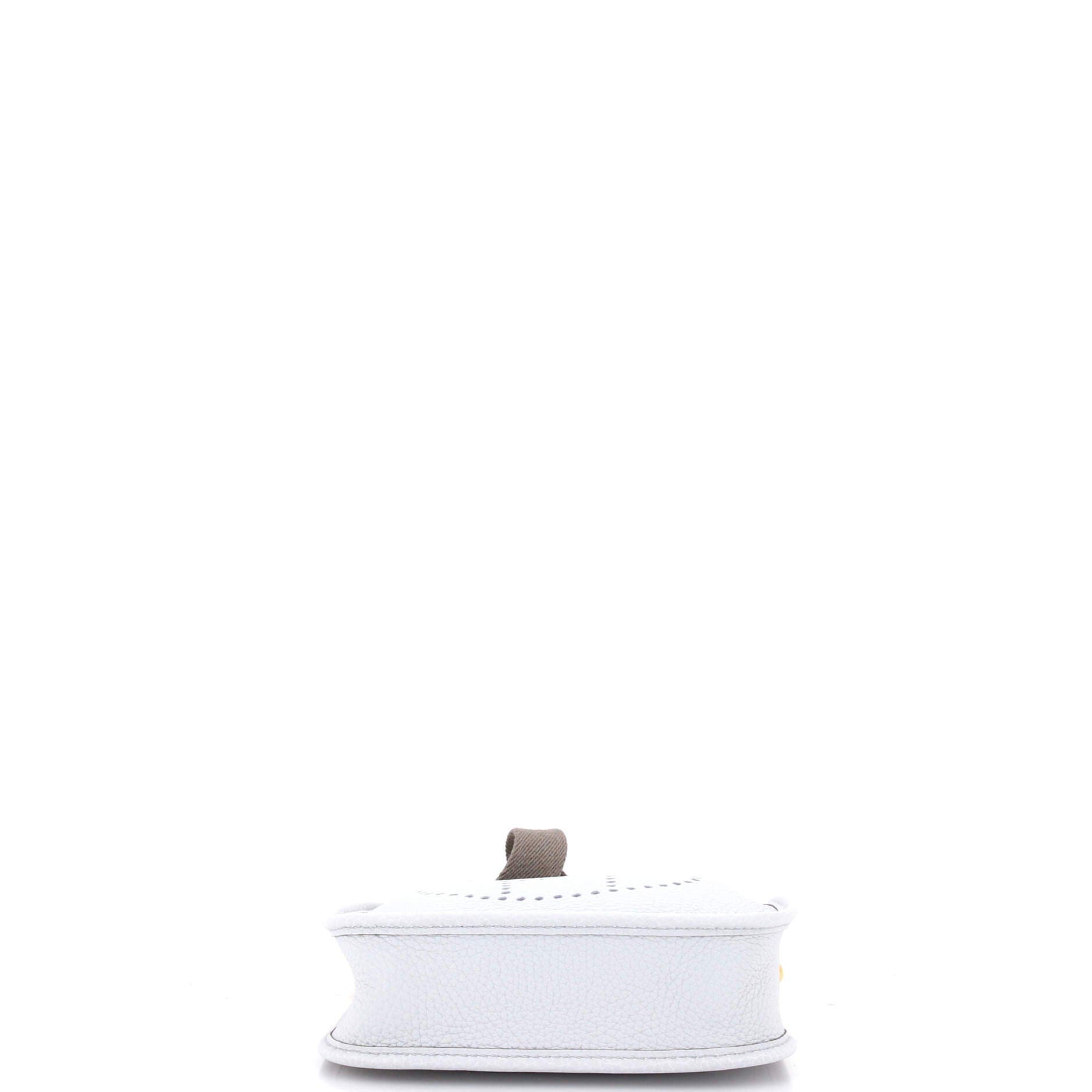 Pre-Owned Hermes Evelyne Bag Gen III Clemence TPM, Alternate, color, Bleu Pale