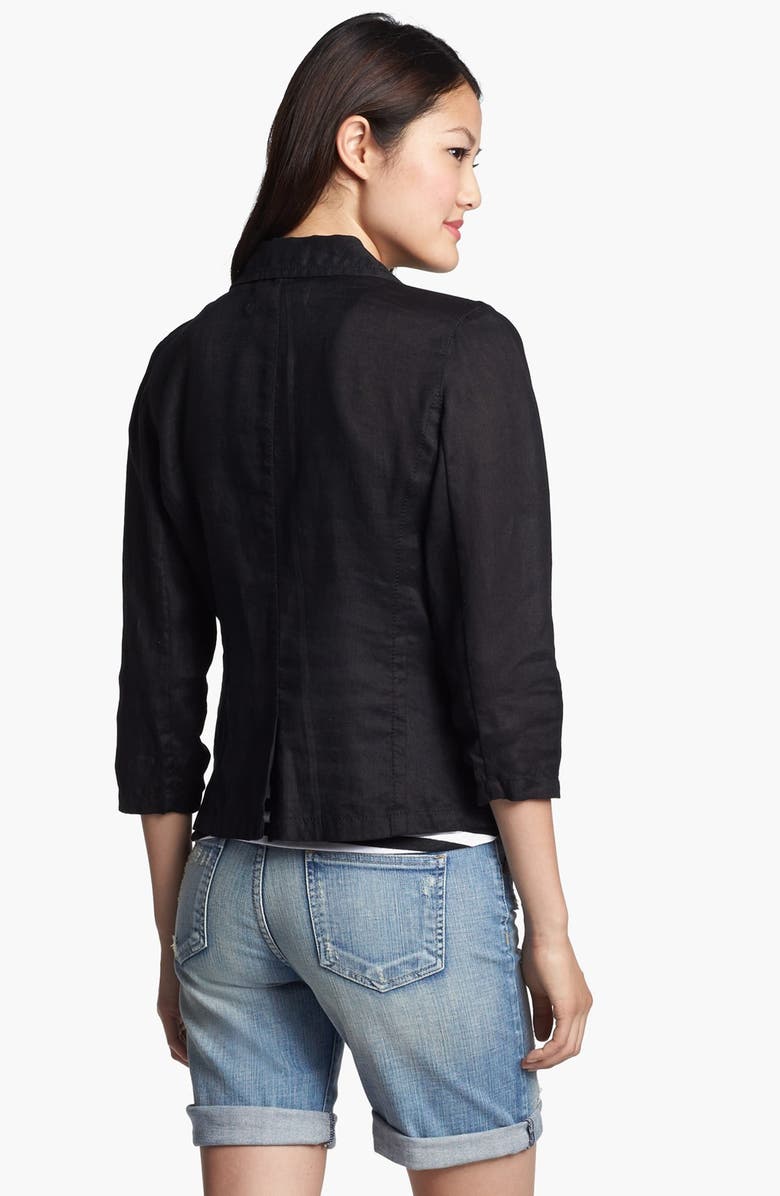Caslon<sup>®</sup> Two Button Linen Jacket, Alternate, color, 