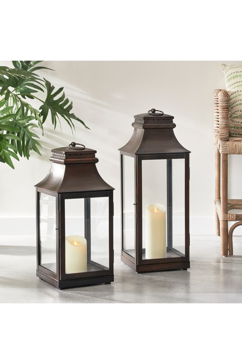 Colby Outdoor Lantern Large, Alternate, color, Brown