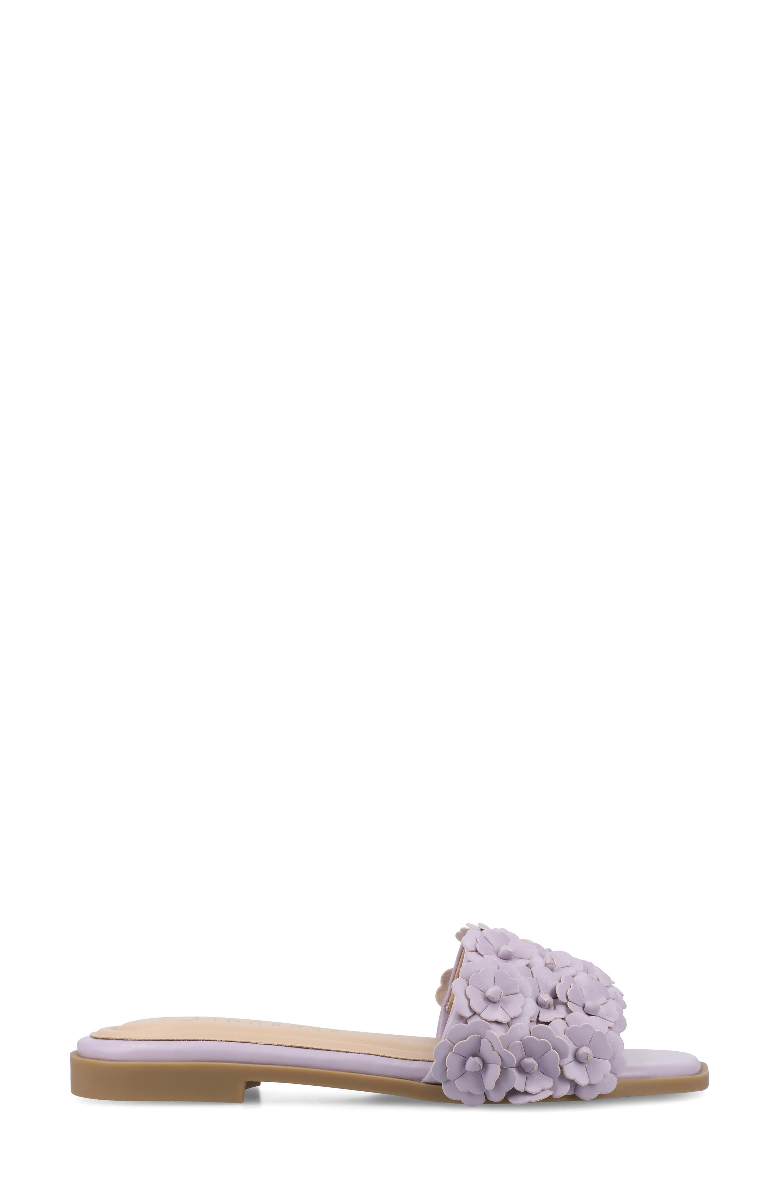 Journee Collection Azalea Slide Sandal, Alternate, color, Lilac